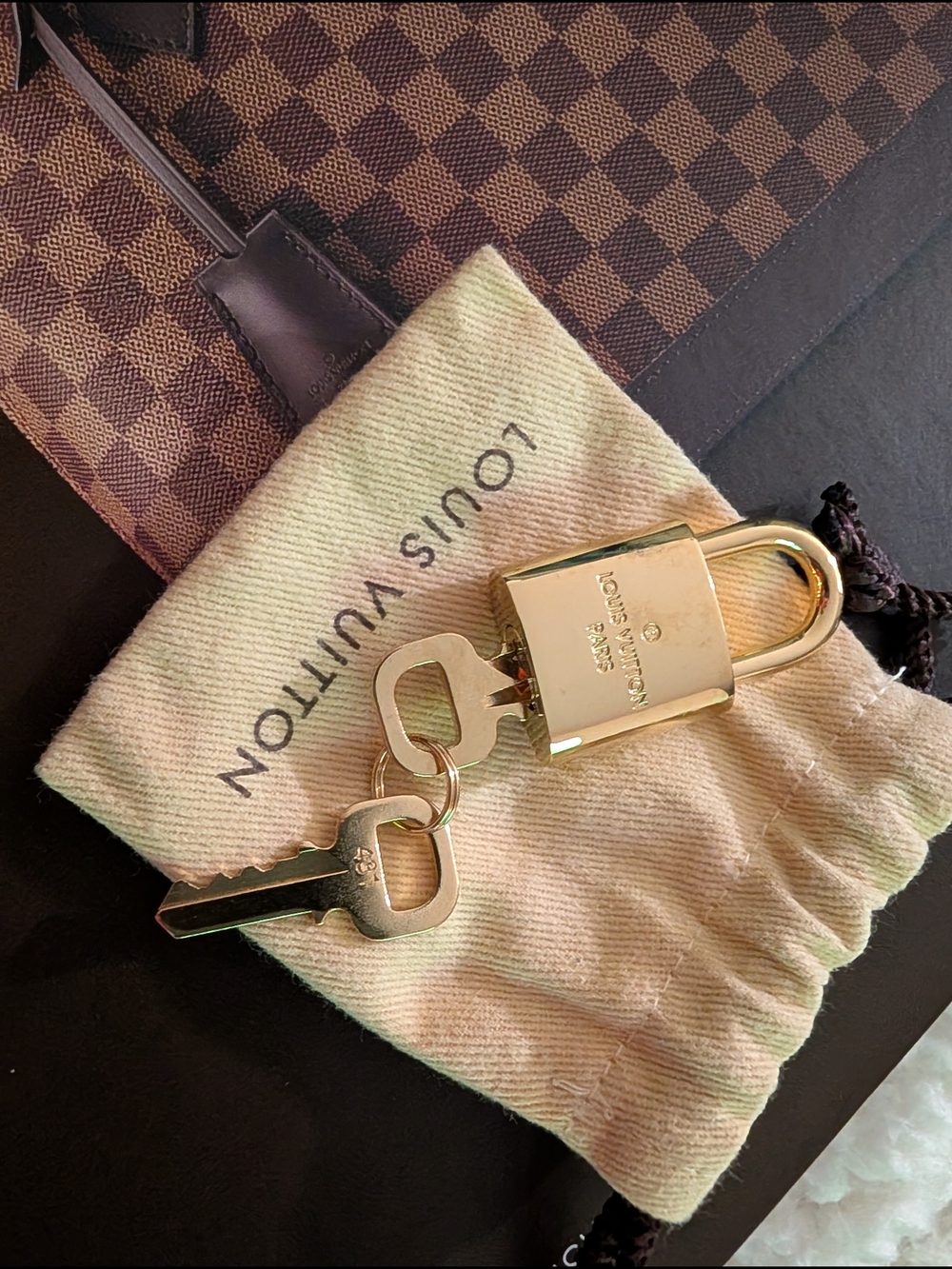 Louis Vuitton Rare Series Gold Padlock with Keys - Picture 11 of 11